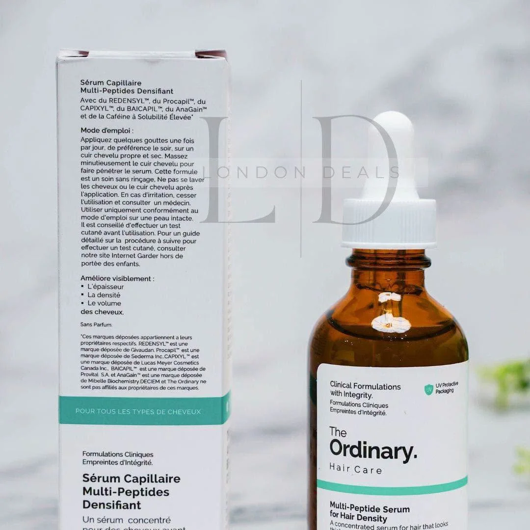 The Ordinary Multi-Peptide Serum for Hair Density, Confirm pack size